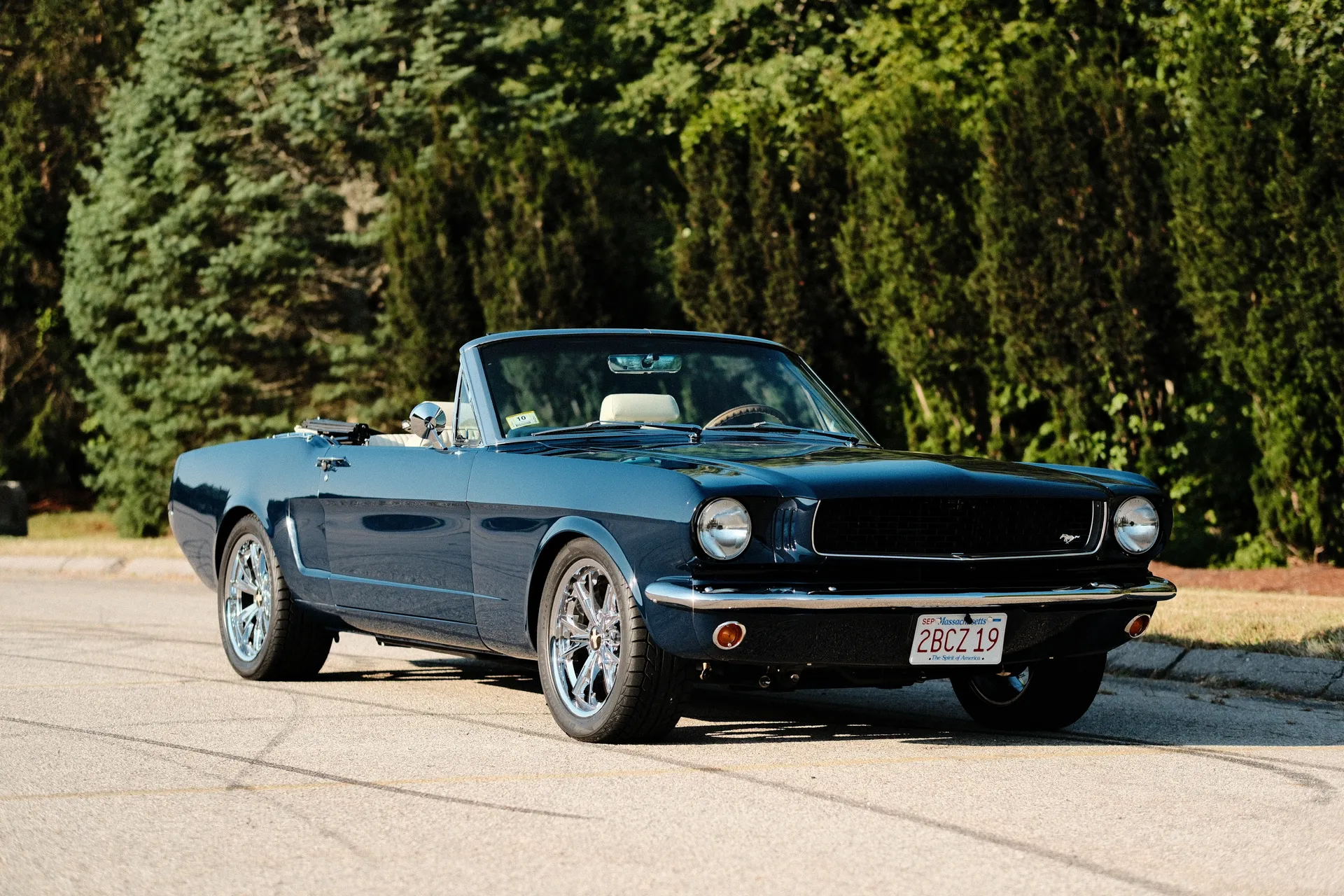1966 Mustang Convertible in Rhapsody Blue